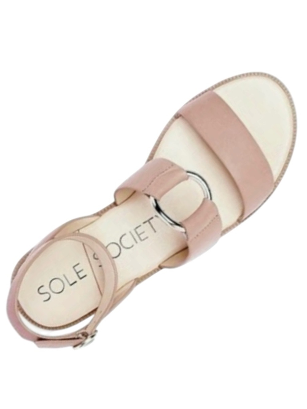 NWT Sole Society Sallan Tan O Ring Sandal Women’s Sz 9 Strappy Cushioned NEW